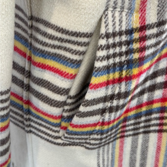 Polo Ralph Lauren Cream Plaid Fringe Jacket Women's Size XS (generous) NWOT - Picture 5 of 11